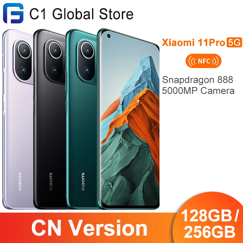 Оригинальные Xiaomi Mi Band 11 pro 5G NFC 128 ГБ/256 ГБ Snapdragon 888 Octa Core 6 81 &quot2K + 120 Гц активно