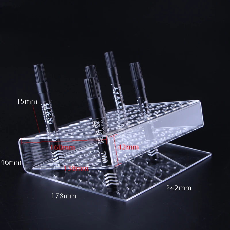 30/50 отверстий держатель для маркеров акриловый Настольный органайзер 2 размера