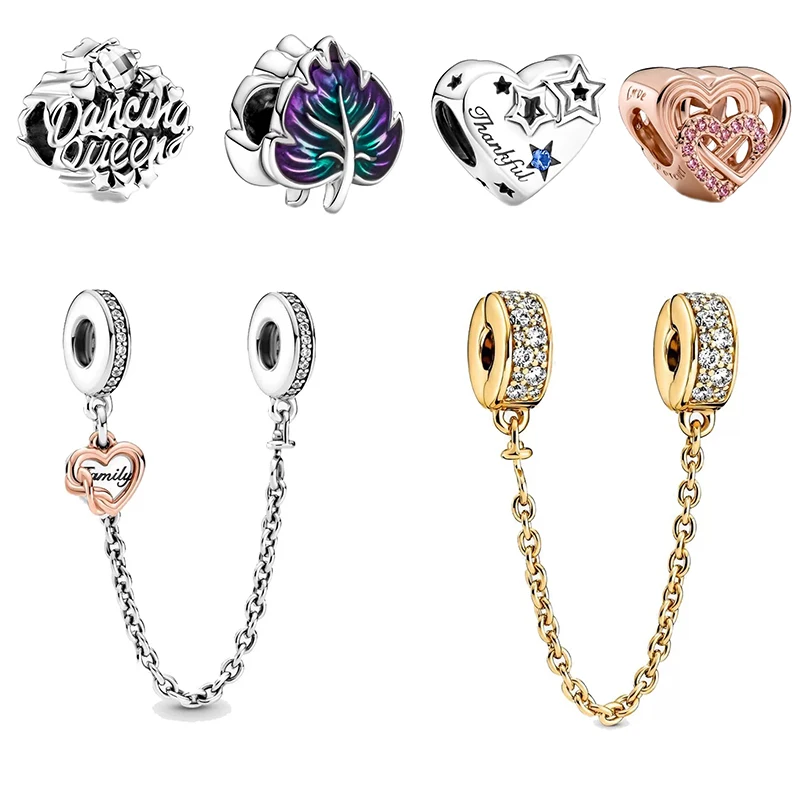 

Шармы из серебра 925 пробы, для браслетов Пандоры, из стерлингового серебра