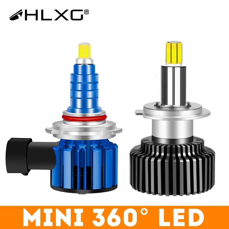 360 H4 H11 светодиодный 9012 HIR2 H7 H1 H8 HB3 9005 HB4 9006 фар автомобиля 20000LM 6000 К противотуманная