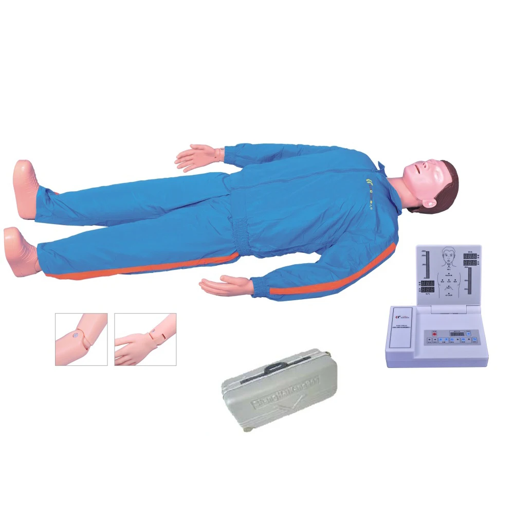 Flexible Joint CPR Training Manikin Full Body LCD Monitor Voice Resuscitation First Aid Dummy | Канцтовары для офиса и дома