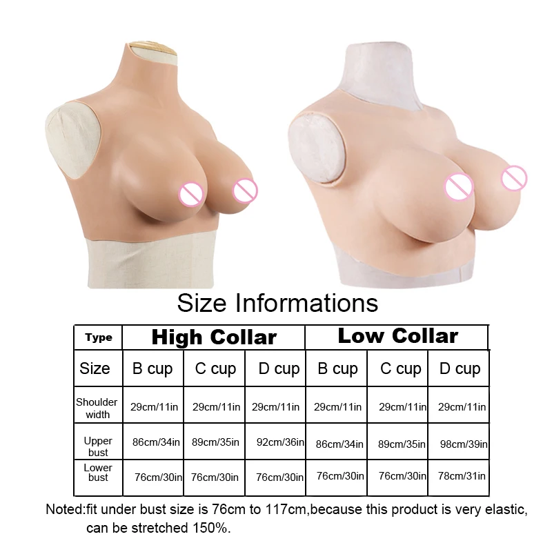 

Liifun Realistic Silicone Breast Forms Fake Boobs B C D Cup for Crossdressing Drag Queen Shemale Crossdresser Transgender