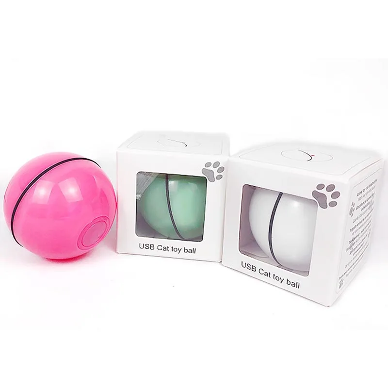 

USB Charging Pet Toy Ball Automatically Change Direction Cat Toy Will Shine Small And Medium Cats Dogs Toys Durable Pet Supplies