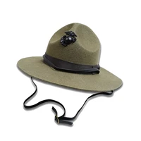 usmc hat wool with badge navy marine corps american outdoor accessories retro ww2 headgear for men instructor