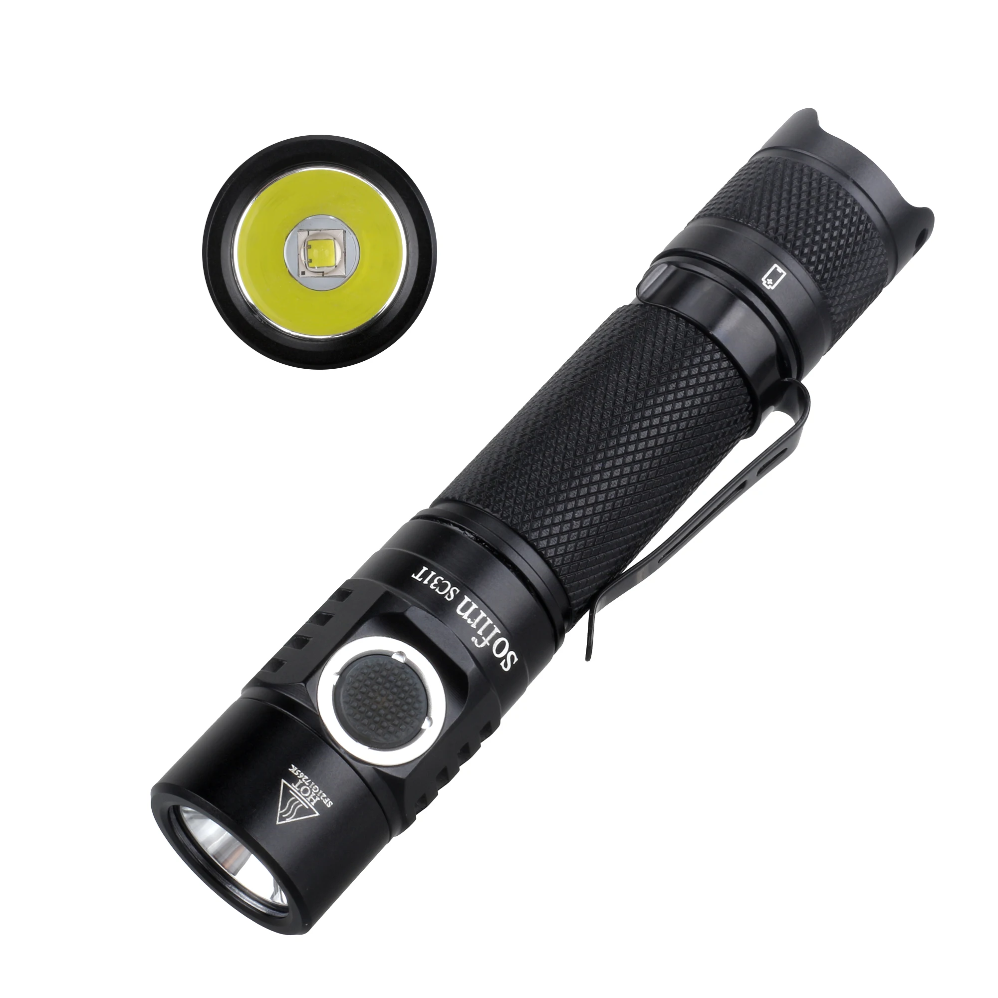 Verkauf Sofirn Neue SC3T 2000lm LED Taschenlampe Wiederaufladbare 18650 Taschenlampen USB C Leistungsstarke LED Taschenlampe Outdoor Laterne Für Outdoor/Fisch