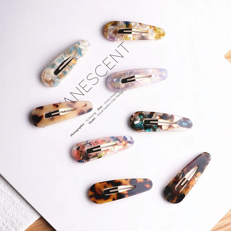 

2020 New Ins Large Geometric Barrettes Bb Clip Hollow Tortoiseshell Acetate Hair Claw Clip For Women Hair Accessories