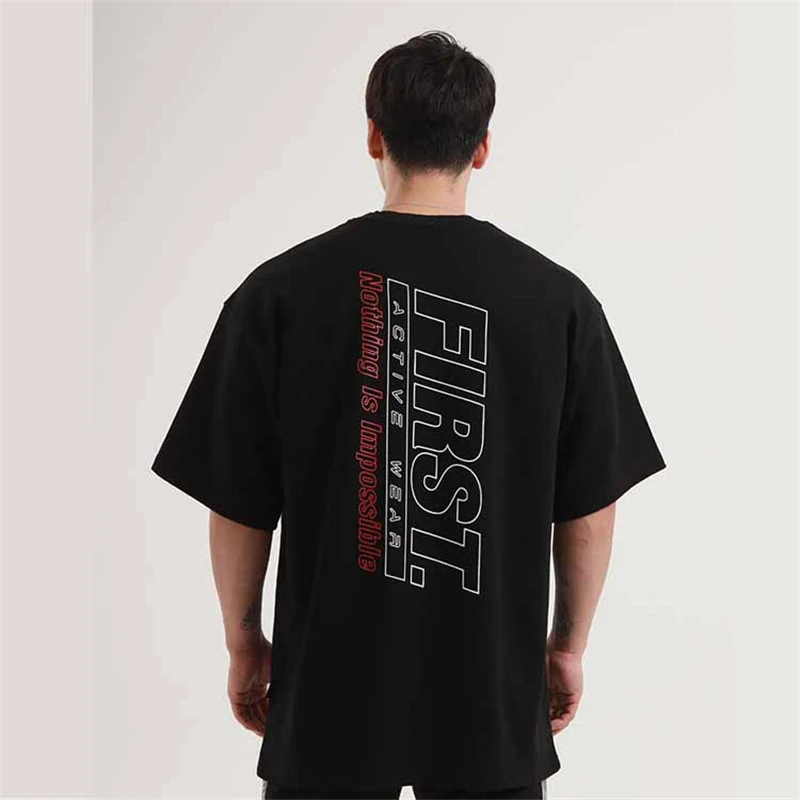 

2020 New hit color men T-shirt brand clothing fashion printed pattern T shirt male quality stretch Tees black white