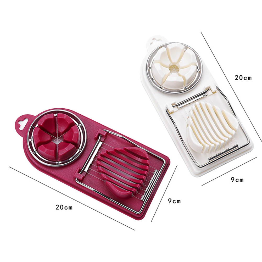 

Multifunctional Egg Cutter Stainless Steel Egg Slicer Flower Mold Kitchen Gadget for Household Kitchen Decoration