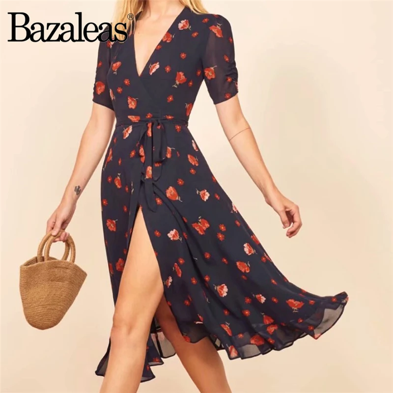 Прямая поставка платье с запахом в стиле ретро v образным вырезом и рюшами