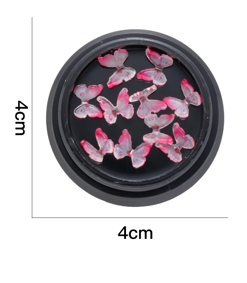 

10pcs/box 3D Mini Butterfly Nail Decorations Art Design Butterflies Accessories For Nails Party Home DIY Decorations