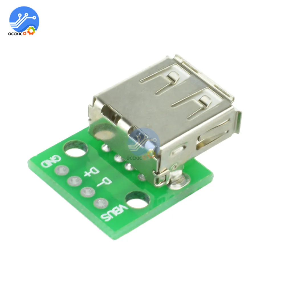5 шт. Micro USB Для DIP 2 54 мм адаптер для печатной платы зарядное устройство Модуль