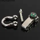 Мини-Компас U-образной формы, Якорная Скоба для выживания на природе, веревка, браслет из Паракорда, Регулируемый Компас из цинкового сплава, безопасная пряжка