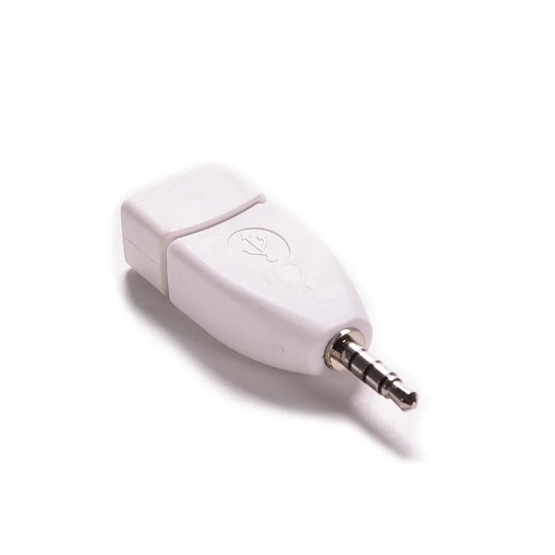 

New 3.5mm Male AUX Audio Plug Jack to USB 2.0 Female Converter Adapter Plug