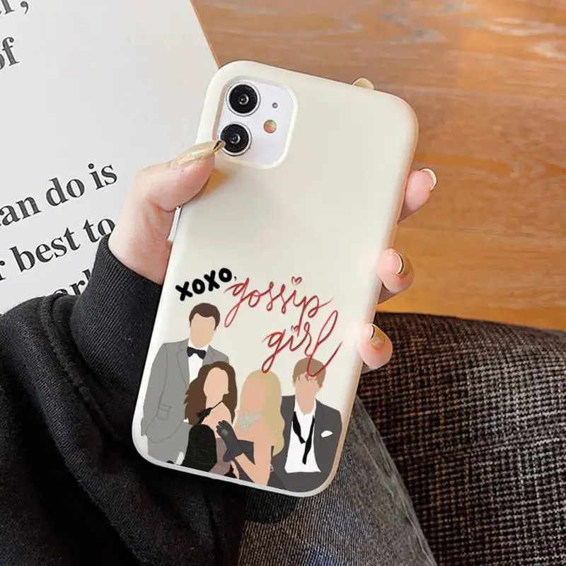 Мягкий однотонный чехол со Сплетницей девушкой любовью лучшими друзьями для