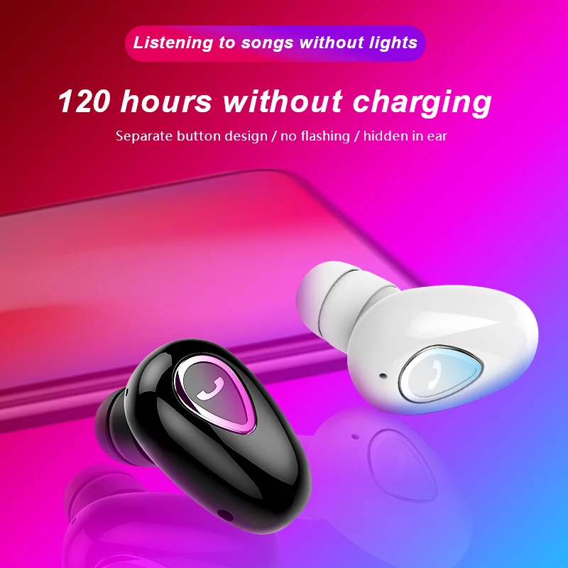XY-01 мини Беспроводной Bluetooth гарнитура в ухо стерео V4.1 наушники 60mA спортивные с