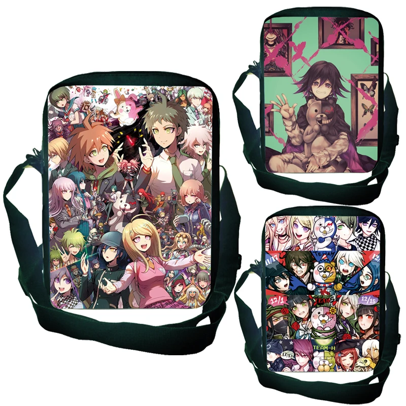 

Сумки через плечо Bolsos Danganronpa V3 для детей, трендовые сумки через плечо для девушек, дорожные дамские сумочки для книг