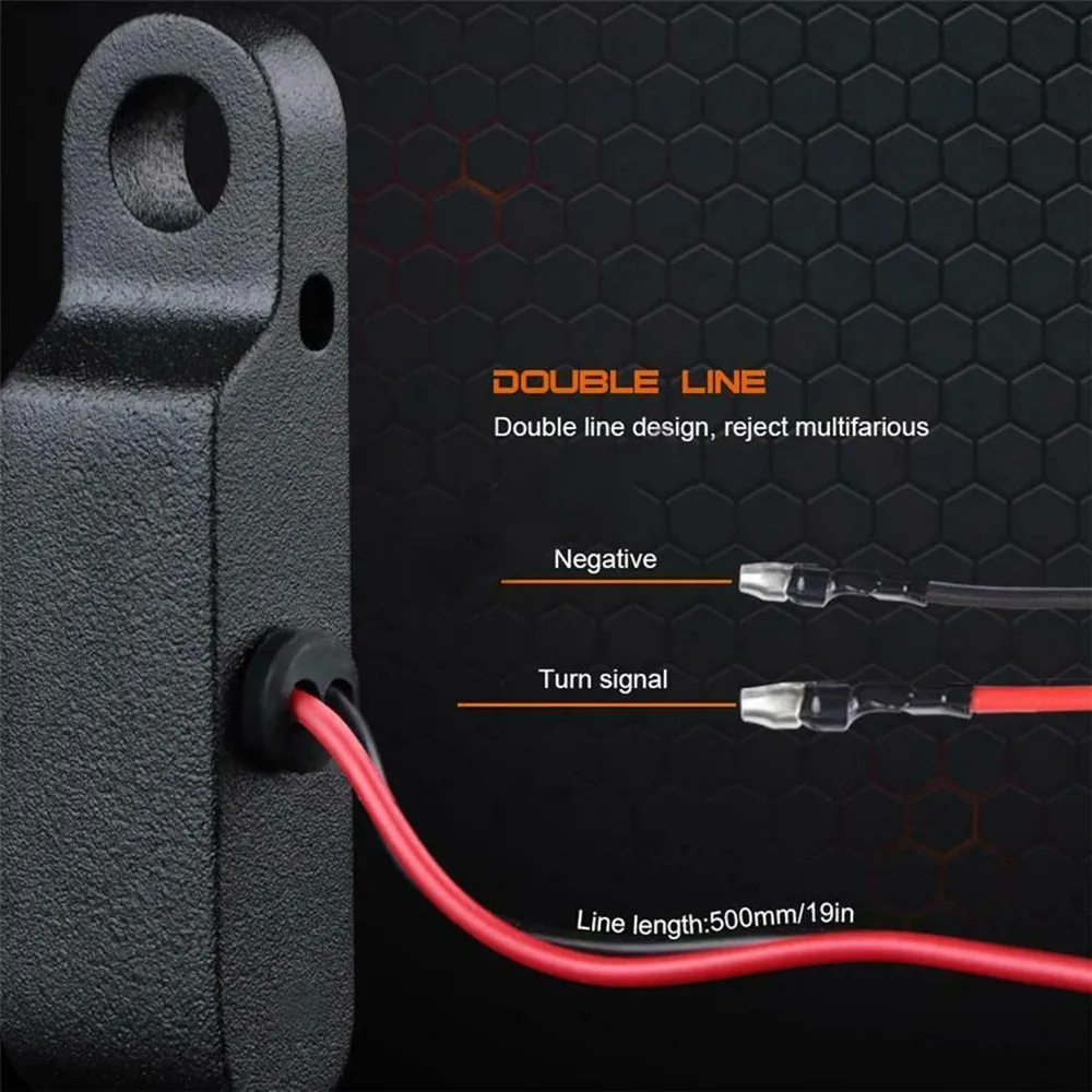 

1 Pair Turn Signal Indicators Lights 4.5cm*2.5cm*14cm DC 12V LED Lights