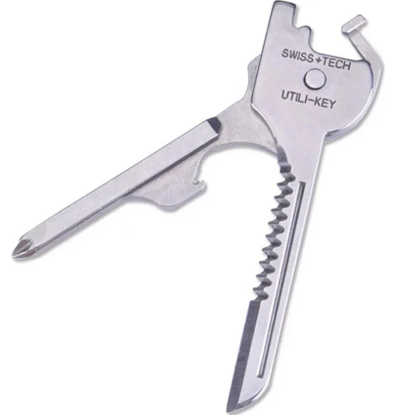 Открытый многофункциональный брелок для ключей инструмент 6 в одном Складная