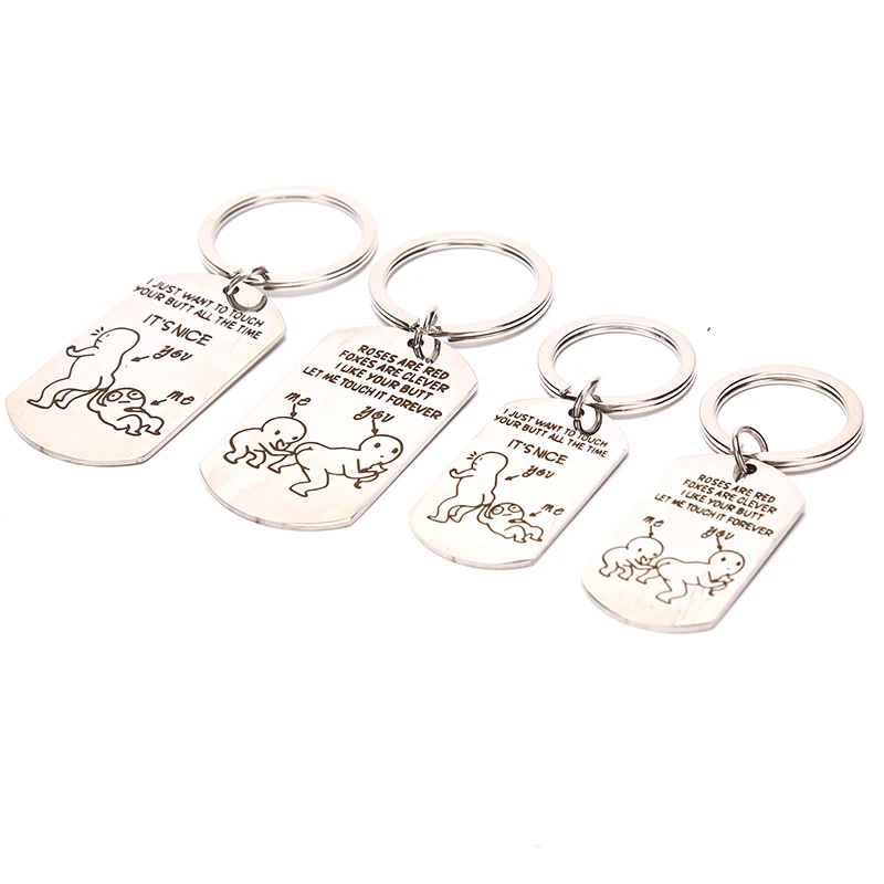 1 шт. брелок для ключей из нержавеющей стали | Украшения и аксессуары