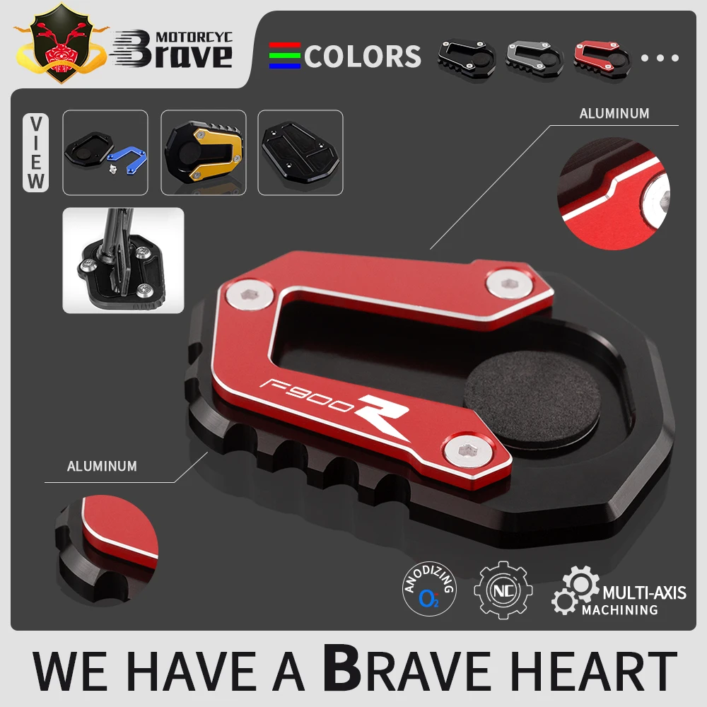 2020 NEW For BMW F900R F900XR F900 R XR F 900R 900XR Kickstand Foot Side Stand Extension Pad Motorcycle Accessories F 900 R XR