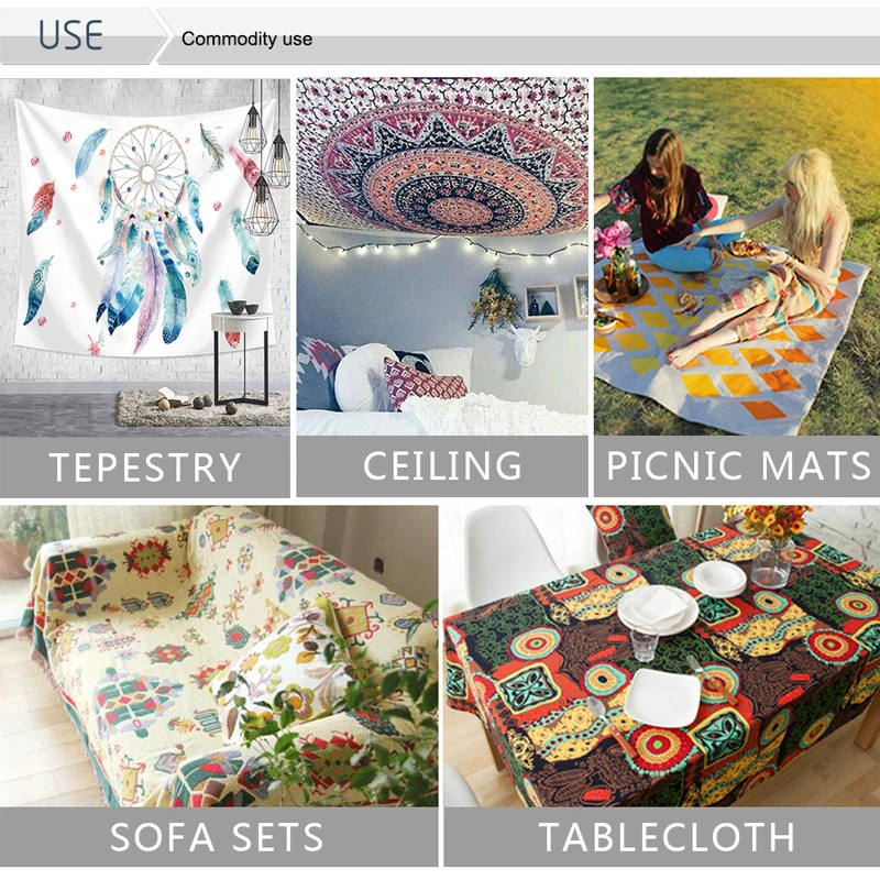 

Tapestry Aesthetic Japan Style Surf Fish Wall Hanging Decor Kanagawa Waves Printed Tapestry Psychedelic Room Decor