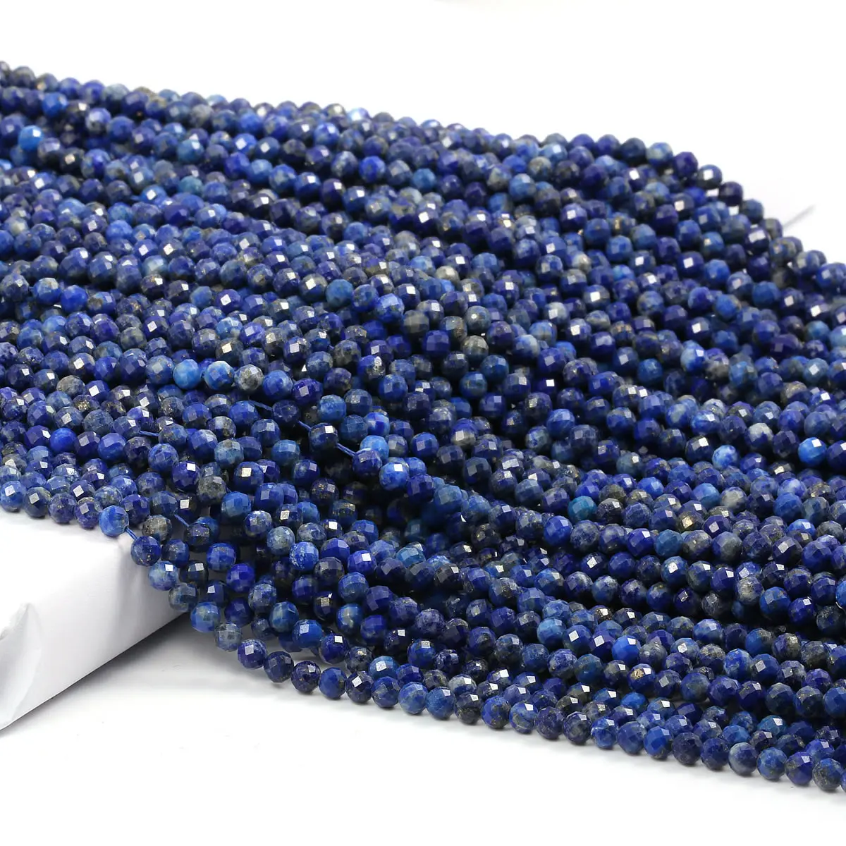 

Small Natural Lapis Lazuli Beads Round 2 3 mm Faceted Stone Beads For Jewelry Making Necklace Bracelet DIY Accessories (38cm)