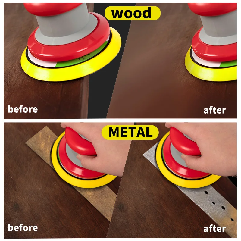 Pneumatic Orbital Sander 125mm/150mm AIr Grinder Polishing Machine Tools Sanding Waxing Car Accessories | Инструменты