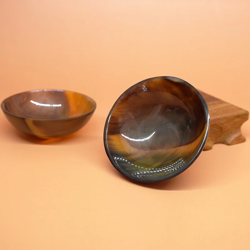 Tontin Высокое качество буйвола с цифрами и рожками на капюшоне Ложка чаша Жук Форма