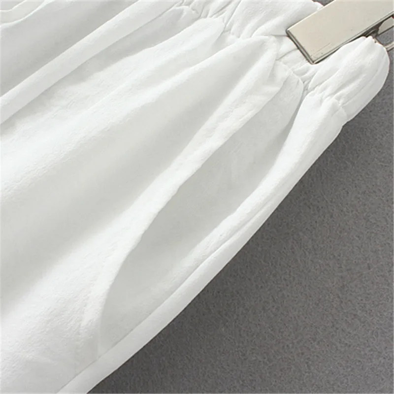 Женские Брюки с карманами из натурального хлопка и льна свободные удобные летние