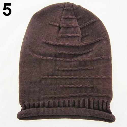 

Women Men Knitted Winter Warm Ski Crochet Slouch Beanie Hat Casual Hip Hop Cap