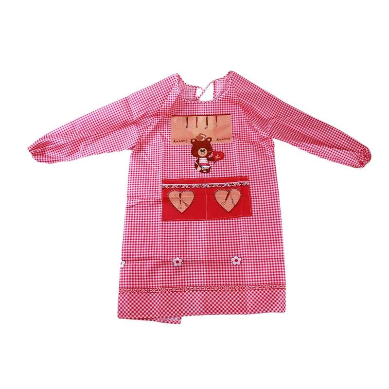 

Home Kitchen Adult Long-Sleeved Waterproof Apron Gown Couple Fashion Kitchen Partner Adult Bibs Linen Aprons Kitchen Accessories