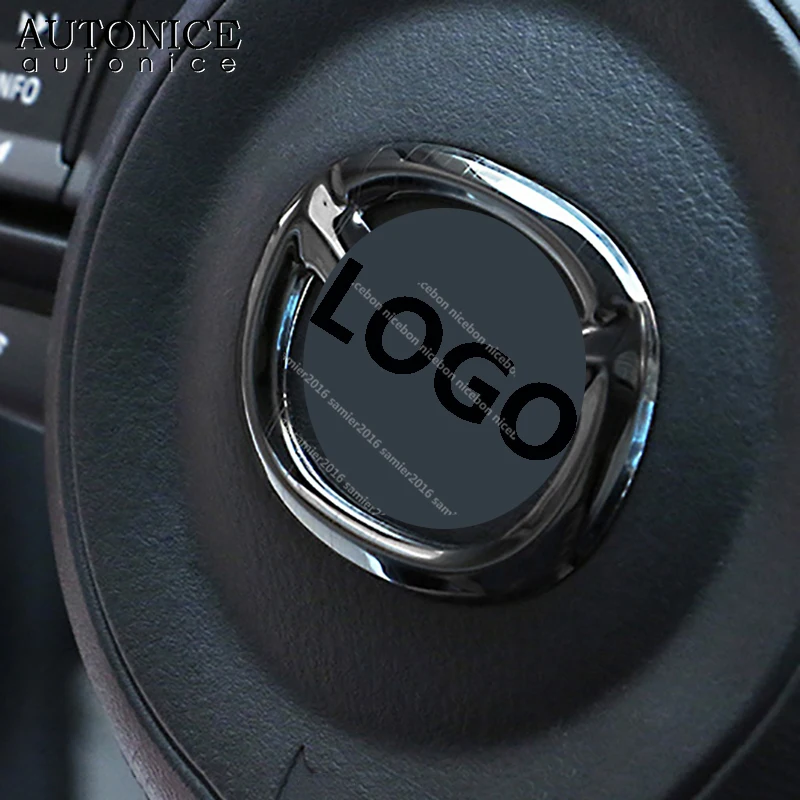 Для Mazda3 MAZDA6 MAZDA2 CX-5/CX-3/CX-8/CX-9/MX-5/MX5/CX5-2010 блестящие рулевого колеса Колпачок центральной крышки