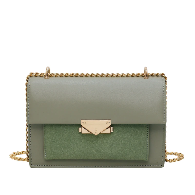 

Scrub Leather Crossbody Bags For Women 2020 Small Simple Shoulder Bag Lady Chain Handbags and Purses Travel Hand Bag