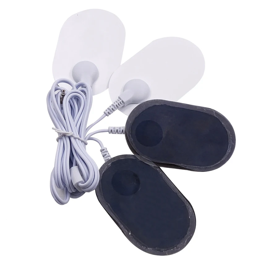 20 шт Тенс оснастки гелевые электроды наклейки для тела электрическая терапия массажер машина иглоукалывание плюз мышечный Стимулятор+ кабель
