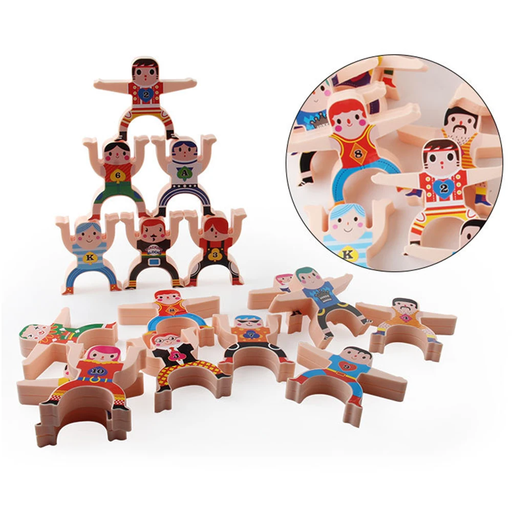 Укладка игрушки Геркулес Kid баланс строительных блоков DIY веселые развивающие