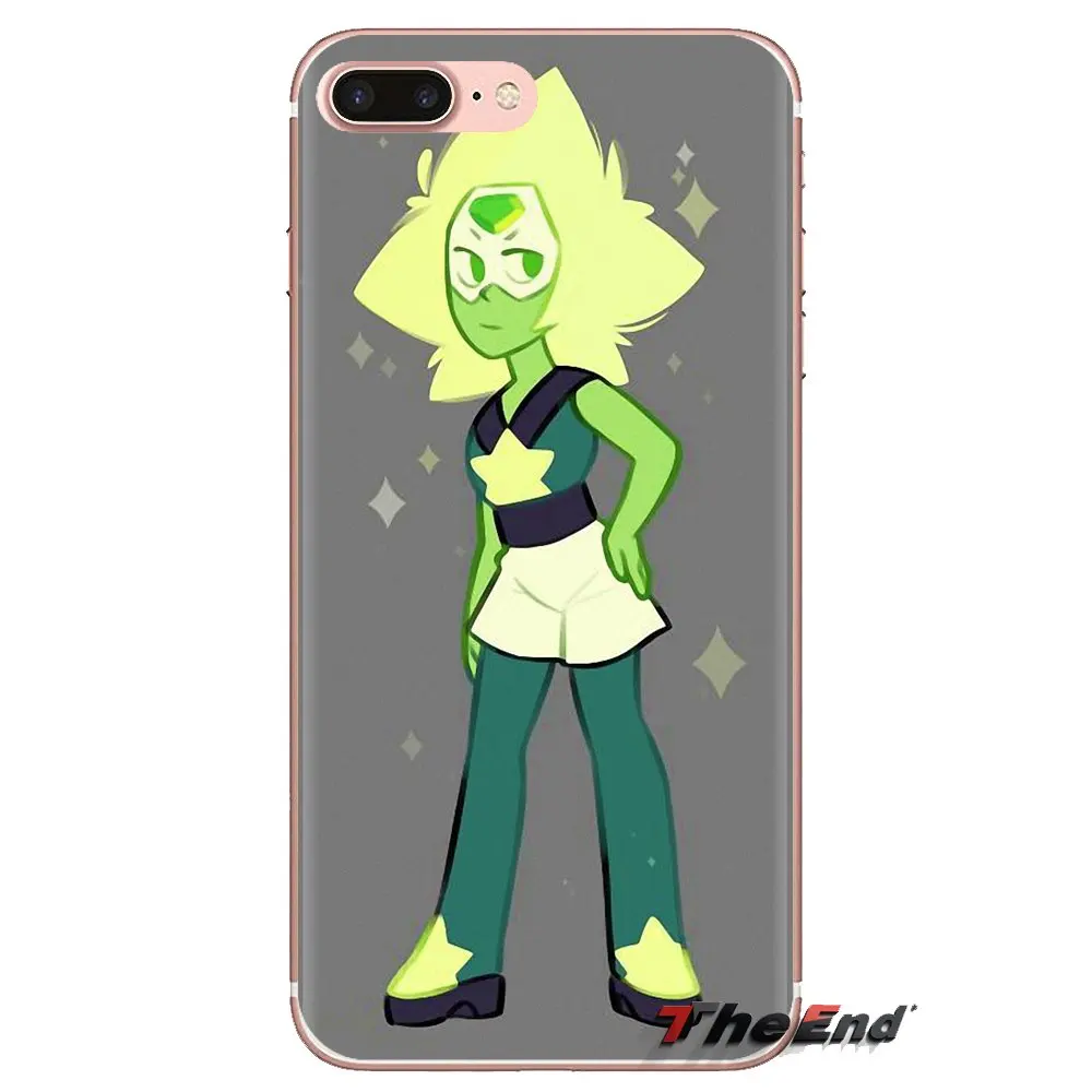 Transparent TPU Shell Cases Steven Universe Peridot Pattern For Xiaomi Redmi 4A S2 Note 3 3S 4 4X 5 Plus 6 7 6A Pro Pocophone F1 |