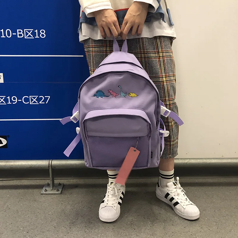 Холщовые дорожные рюкзаки унисекс школьный ранец сумка для обуви Черного