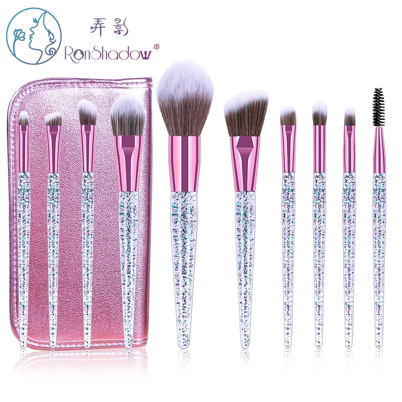 Набор кистей для макияжа глаз с блестками 10 шт. | Красота и здоровье