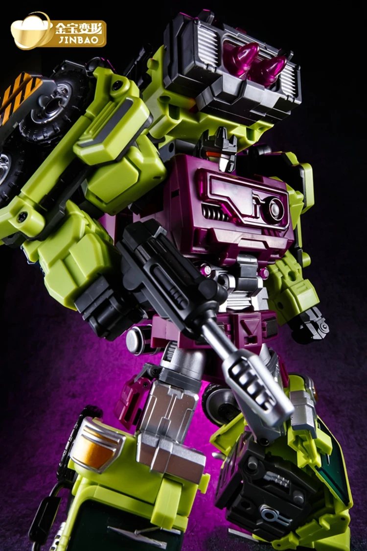 JINBAO трансформация G1 Devastator 6 в 1 негабаритных ко Bonecrusher грузовики крюк гравитационный скребок фигурка робот игрушки модель