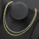 2022 модное классическое ожерелье-цепочка Фигаро, женское ожерелье из нержавеющей стали, длинная цепочка, мужское ювелирное изделие, подарки для лучших друзей