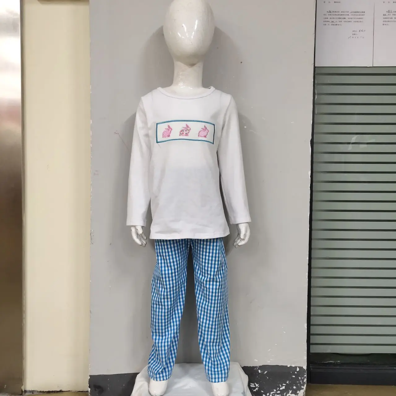 Одежда для маленьких девочек Комплект летней одежды мальчиков Пасхальная