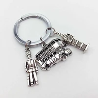 1 london keychain big ben fashion key ring london bus charm and british guardian gift to travelers