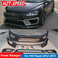car body kit for passat facelift r400 style unpainted pu material front bumper and lip for vw 2012 2015
