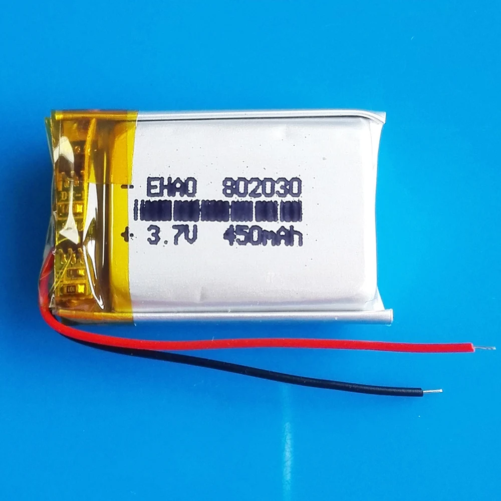 3 7 V 450mAh полимерный литиевый Lipo аккумулятор Перезаряжаемый для MP3 GPS смарт-часов