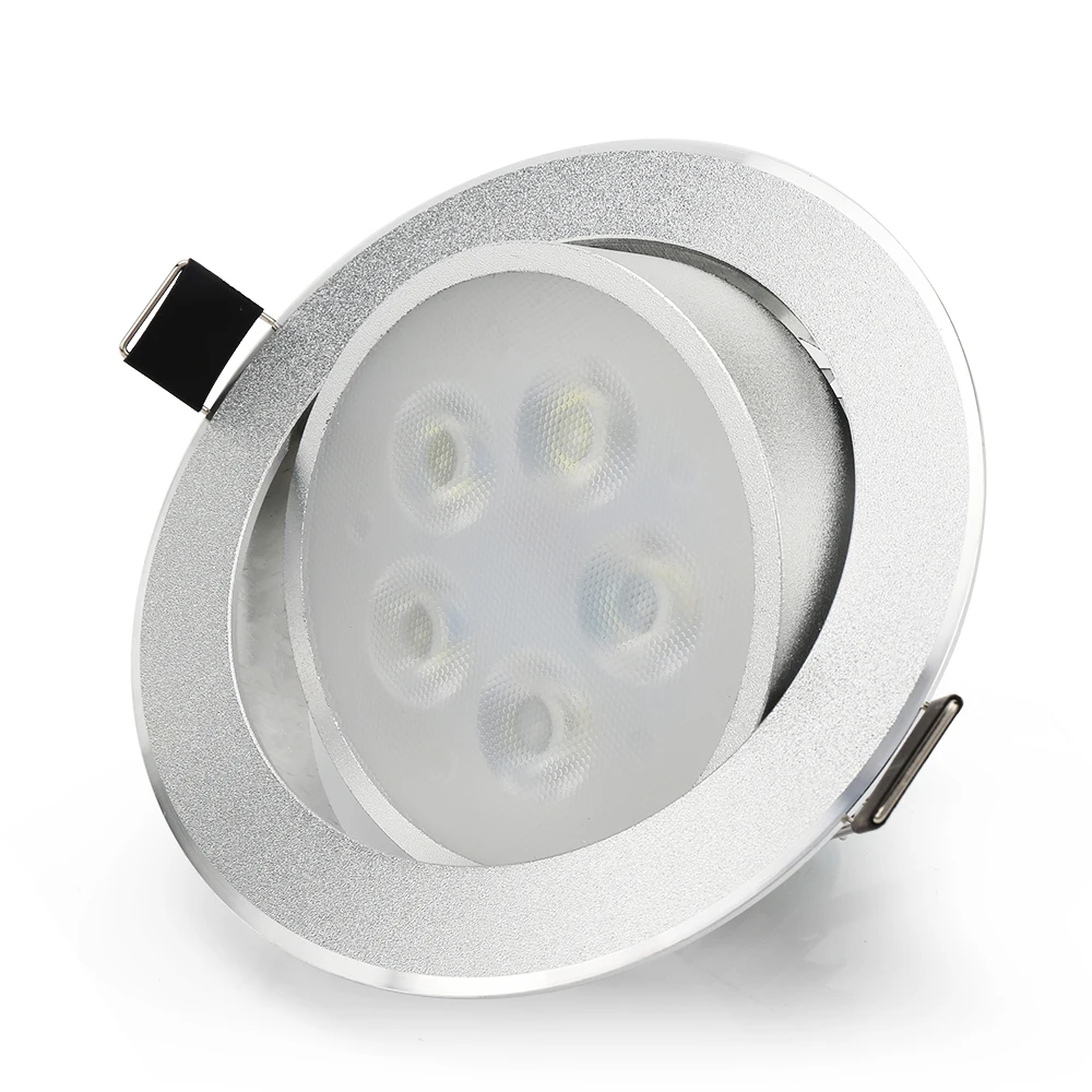 Светодиодный потолочный светильник с регулируемой яркостью 10 шт./лот 5 Вт 110 В 220