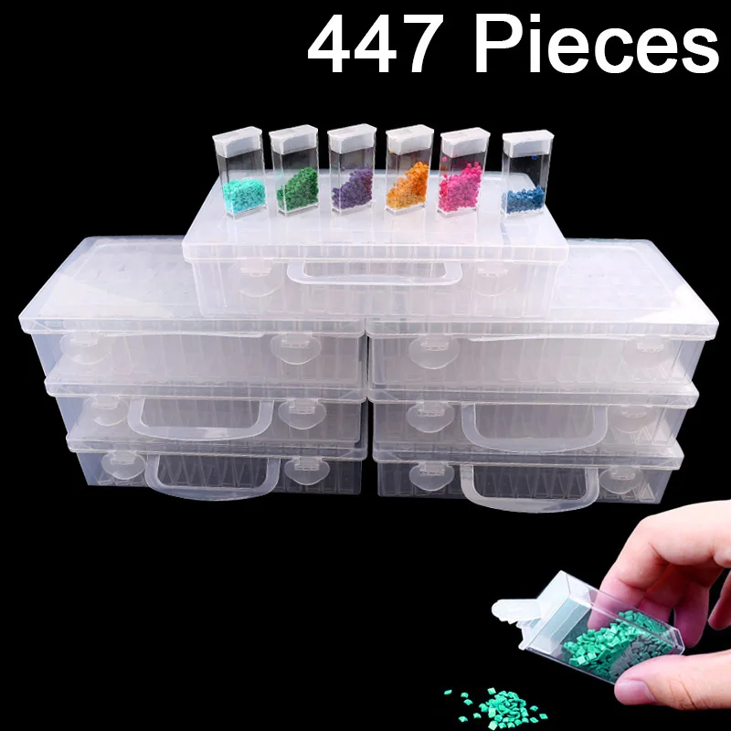 

New Diamond embroidery diamond painting tools Daimond transparent plastic storage box, jewelry Drill Storage Box Gift