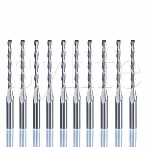 10 x Высокоэффективная спиральная фреза с ЧПУ из карбида фанеры 3175x2x22 мм