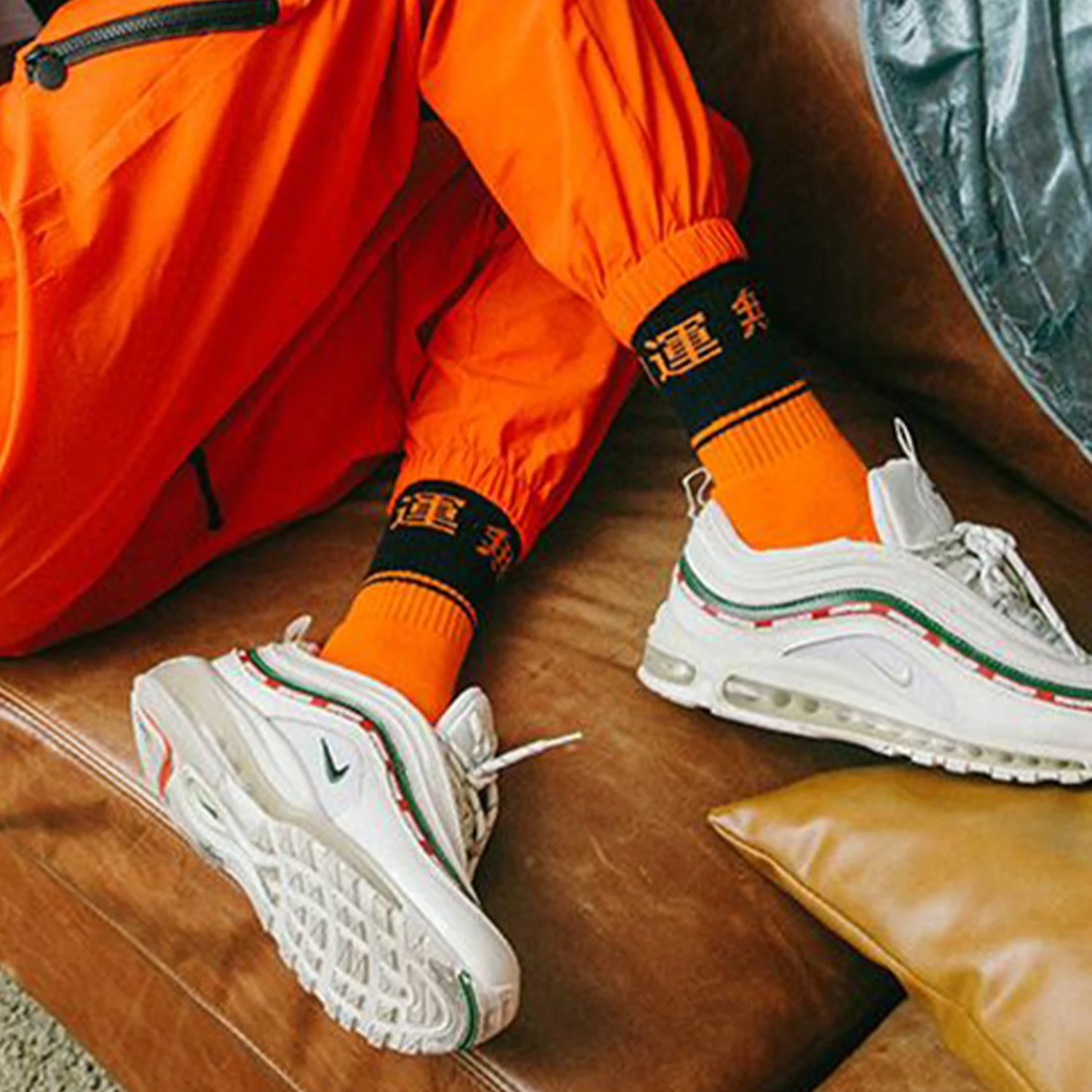 Хлопковые носки унисекс в стиле хип-хоп с принтом | Мужская одежда