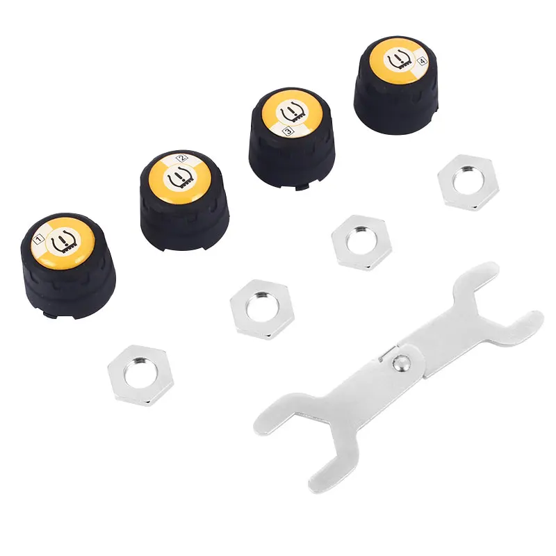 С 4 датчиками система мониторинга состояния шин через Bluetooth мобильный телефон