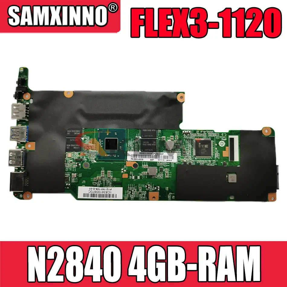 

FOR LENOVO FLEX3-1120 LAPTOP MOTHERBOARD with N2840 YOGA 300-11IBY MAINBOARD 4GB RAM ONBOARD 5B20J08382 FULL TEST